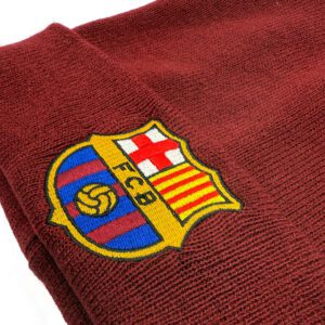 czapka fc barcelona z wywinieciem bordowa 2