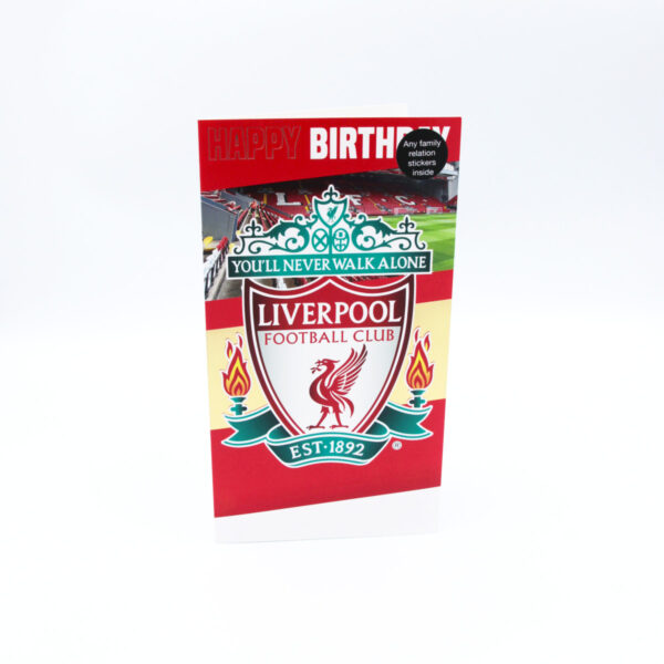 kartka urodzinowa liverpool fc naklejki 1