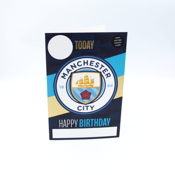 kartka urodzinowa manchester city naklejki 1