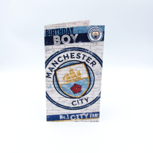 Kartka urodzinowa Manchester City "Przypinka"